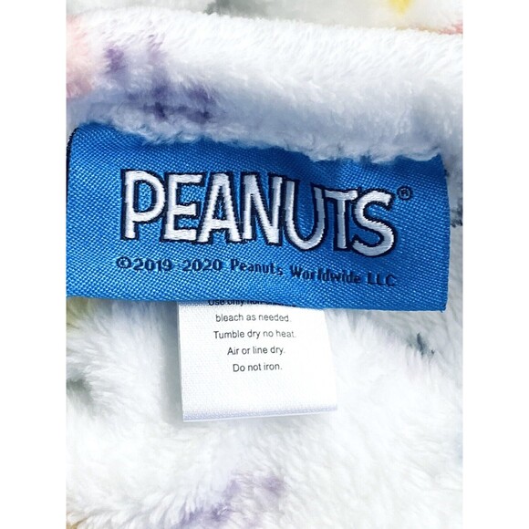 Peanuts Snoopy Flowers Baskets Bunnies Berkshire Soft Throw Blanket 2020 48x69" - Picture 4 of 4